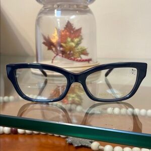 Tory Burch Navy Cat-Eye Glasses